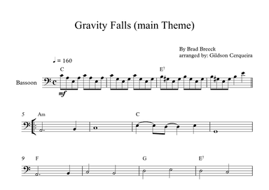 Gravity Falls (main Theme) (arr. Gildson Cerqueira)