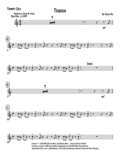 Tequila (arr. David W. Young)