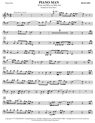 Piano Man (arr. Jorge Juárez)