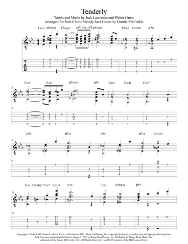 Tenderly (arr. Dennis McCorkle)