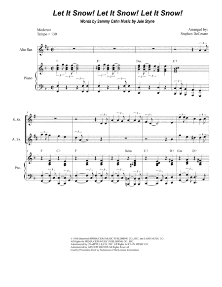Let It Snow! Let It Snow! Let It Snow! (arr. Stephen DeCesare)