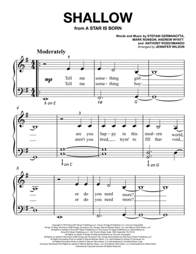 Shallow (arr. Jennifer Wilson)