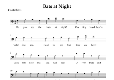 Bats at Night (arr. Wesley S. SIlva)