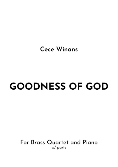 Goodness Of God (arr. Jireh J.)