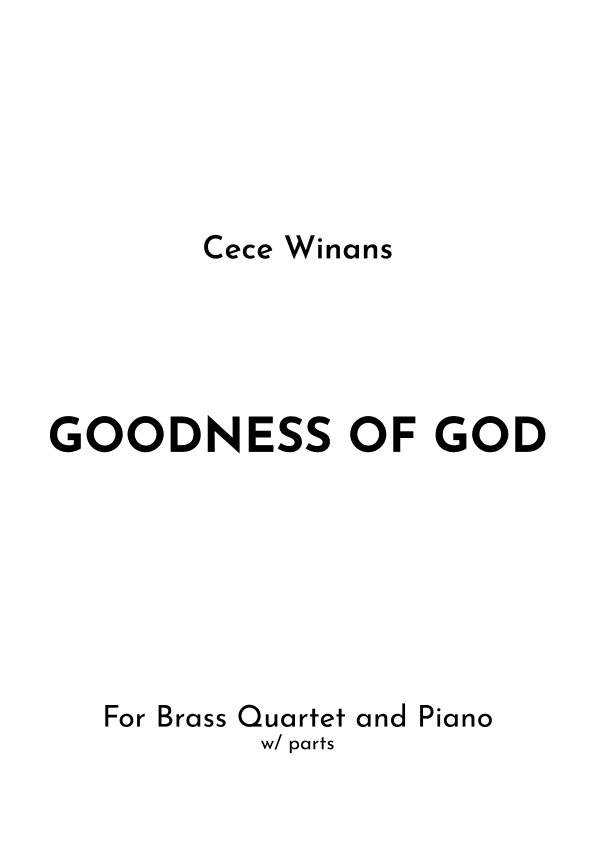 Goodness Of God (arr. Jireh J.)