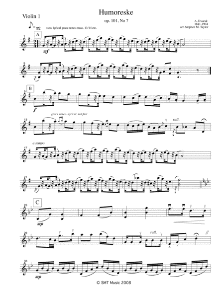 Humoreske by Dvorak (arr. Stephen M. Taylor)