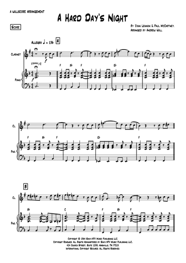 A Hard Day's Night (arr. Andrew Will)
