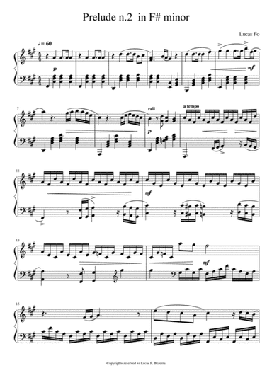 Prelude n.2 in F#minor