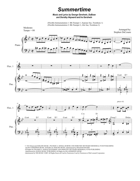 Summertime (arr. Stephen DeCesare)