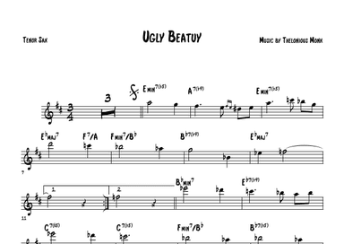 Ugly Beauty (arr. The Sheet Music Library)