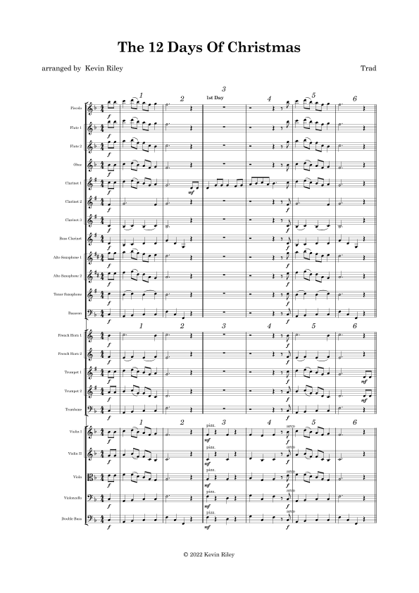 The 12 Days of Christmas (arr. Kevin Riley)