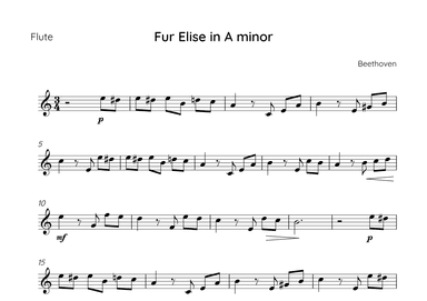 Fur Elise (arr. Sales)