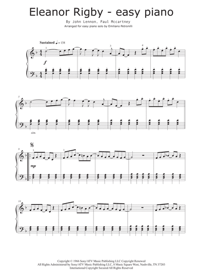 Eleanor Rigby (arr. Emiliano Petronilli)
