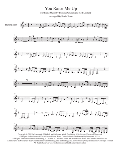 You Raise Me Up (arr. Kevin Busse)