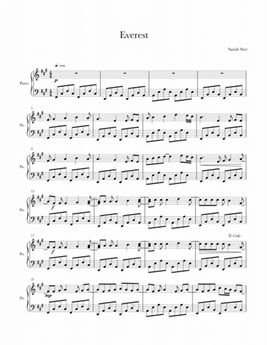 Everest- Piano Solo