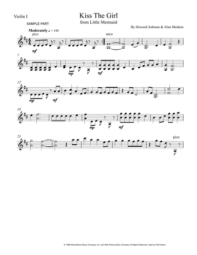 Kiss The Girl (arr. Sherry Lewis)