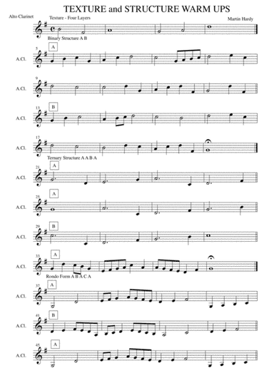 Concert Band - Texture and Structure Warm Ups and Exercises for Teaching Music from the Podium by Dr