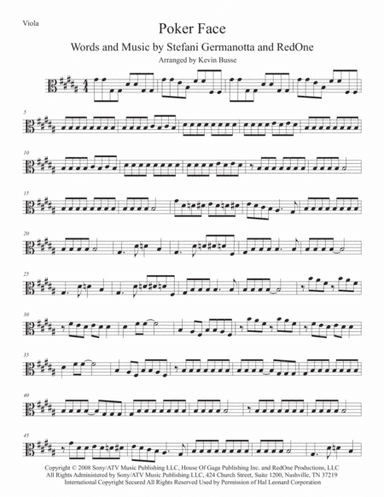 Poker Face (arr. Kevin Busse)