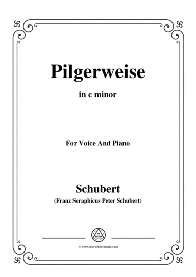 Schubert-Pilgerweise,in c minor,for Voice&Piano (arr. MSM)
