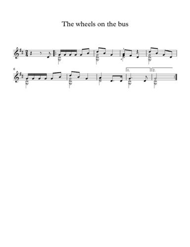 The wheels on the bus (arr. Milan Mitic)