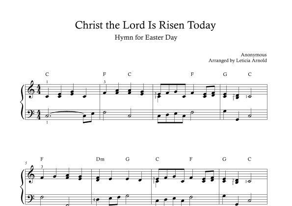 Christ the Lord Is Risen Today (arr. Leticia Arnold)