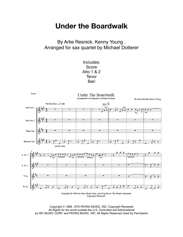 Under The Boardwalk (arr. Michael Dotterer)