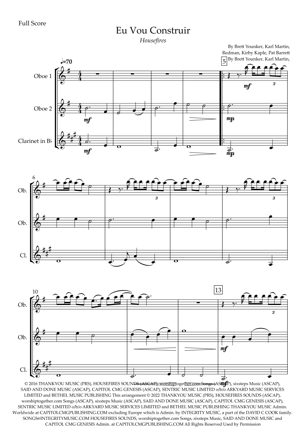 Build My Life (arr. Fabio Britto)