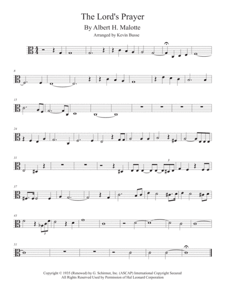 The Lord's Prayer (arr. Kevin Busse)
