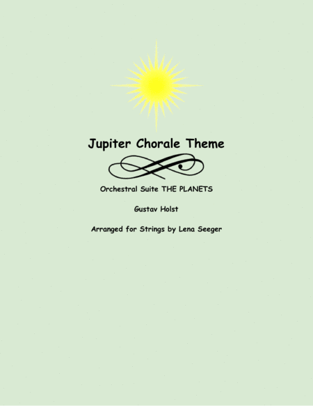Jupiter Chorale Theme (two violins and cello) (arr. Lena Seeger)