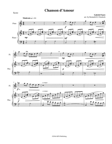 Chanson d'Amour (arr. Kenneth D. Friedrich)