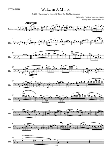 Waltz in A Minor B150 (arr. Zachary Corbett)