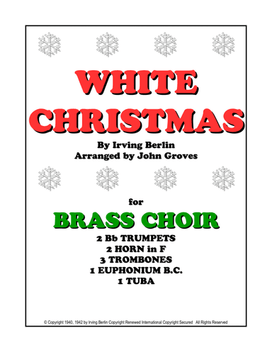White Christmas (arr. John Groves)