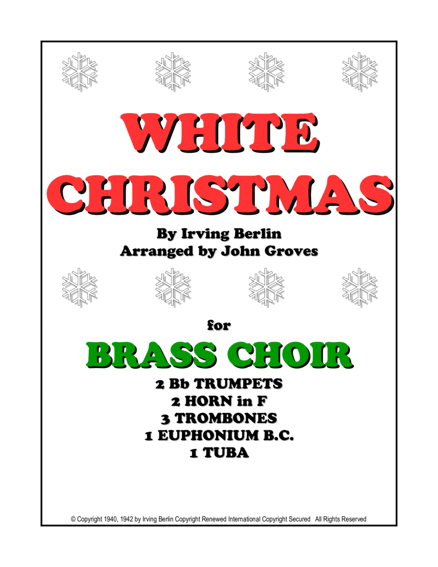 White Christmas (arr. John Groves)