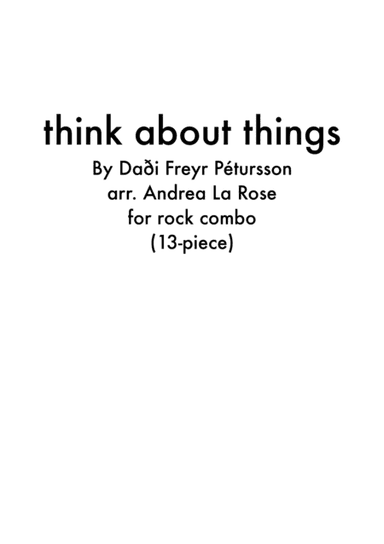 Think About Things (arr. Andrea La Rose)