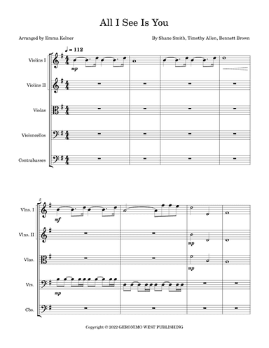 All I See Is You (arr. Emma Kelner)