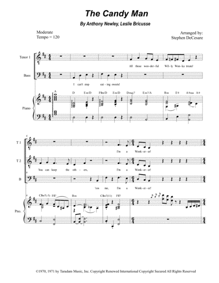 The Candy Man (arr. Stephen DeCesare)