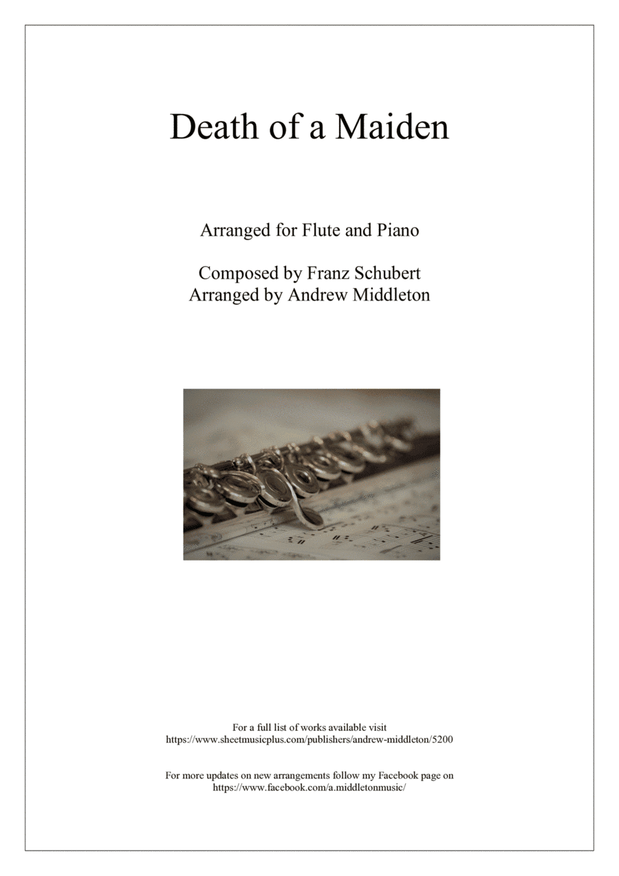 Death of a Maiden arranged for Flute and Piano (arr. Andrew Middleton)