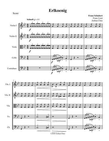 Erlkönig, D.328 (1st Version) (arr. JMJ Arrangements)
