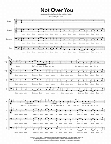 Not Over You (arr. Ben Bram)