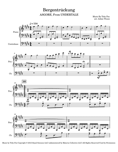 Bergentrückung (arr. Aidan Thune)