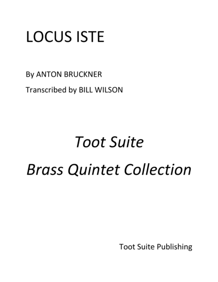 Locus Iste (arr. Bill Wilson)