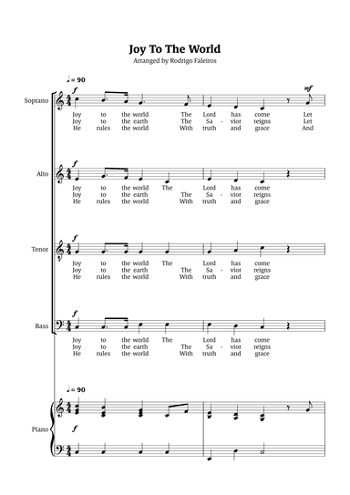 Joy To The World (arr. Rodrigo Faleiros)