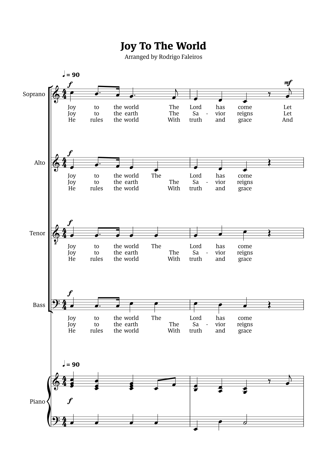 Joy To The World (arr. Rodrigo Faleiros)