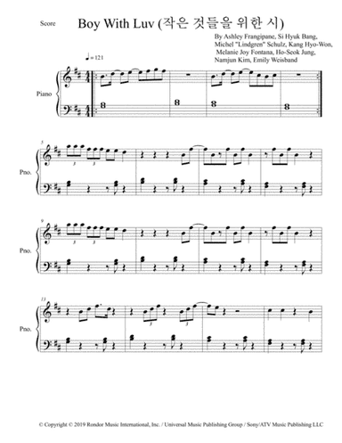 Boy With Luv (arr. Mina Yu)