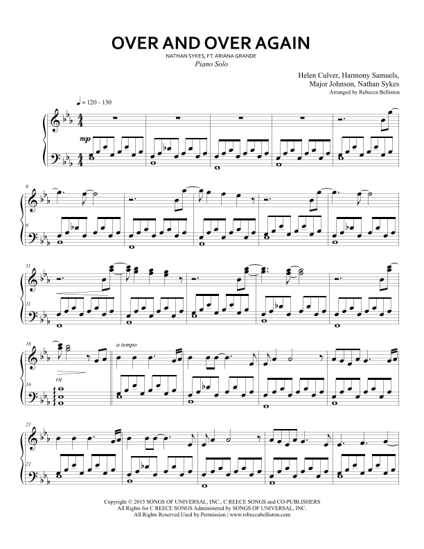 Over And Over Again (arr. Rebecca Belliston)