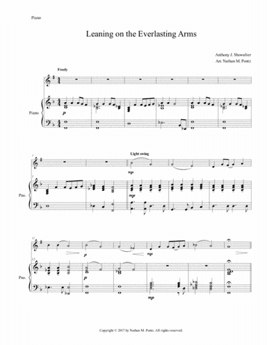 Leaning on the Everlasting Arms (arr. Nathan M. Pontz)