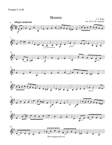 Bouree (arr. Nick Lacanski)