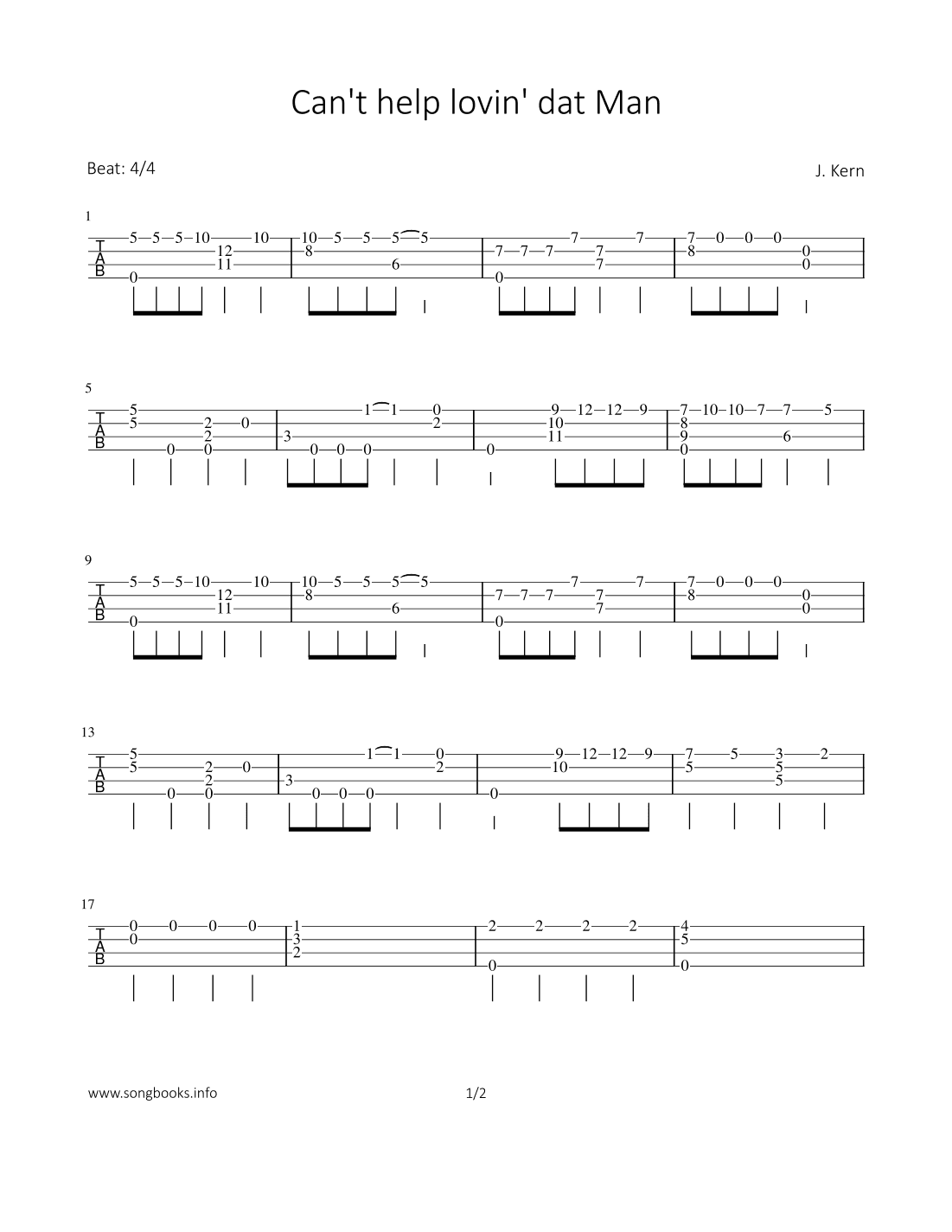 Can`t help lovin`dat Man (arr. Bettina Schipp)