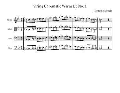 String Chromatic Warm Up No 1