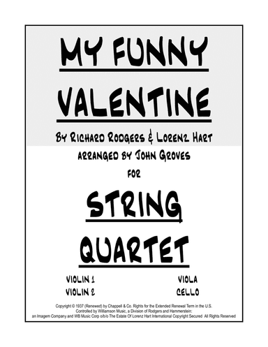 My Funny Valentine (arr. John Groves)